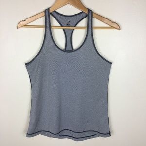 Zella Striped Racerback Workout Tank